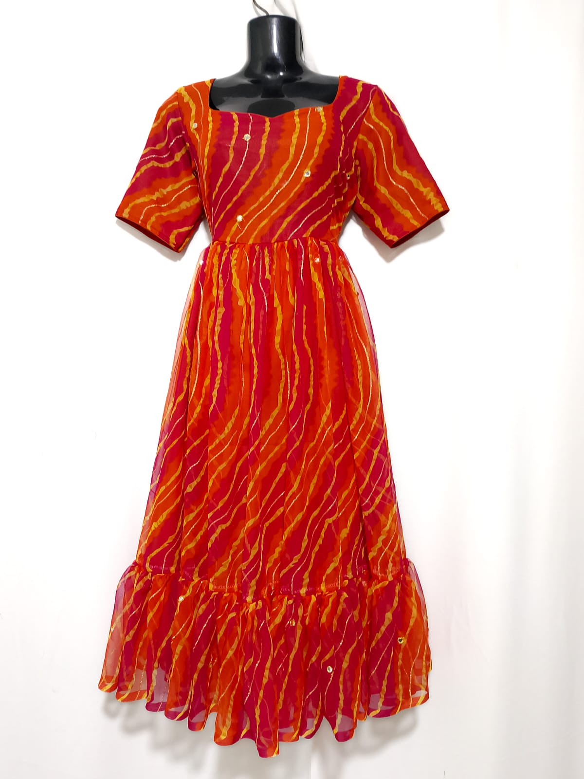 V96: Ready To Ship Beautiful Georgette Frock