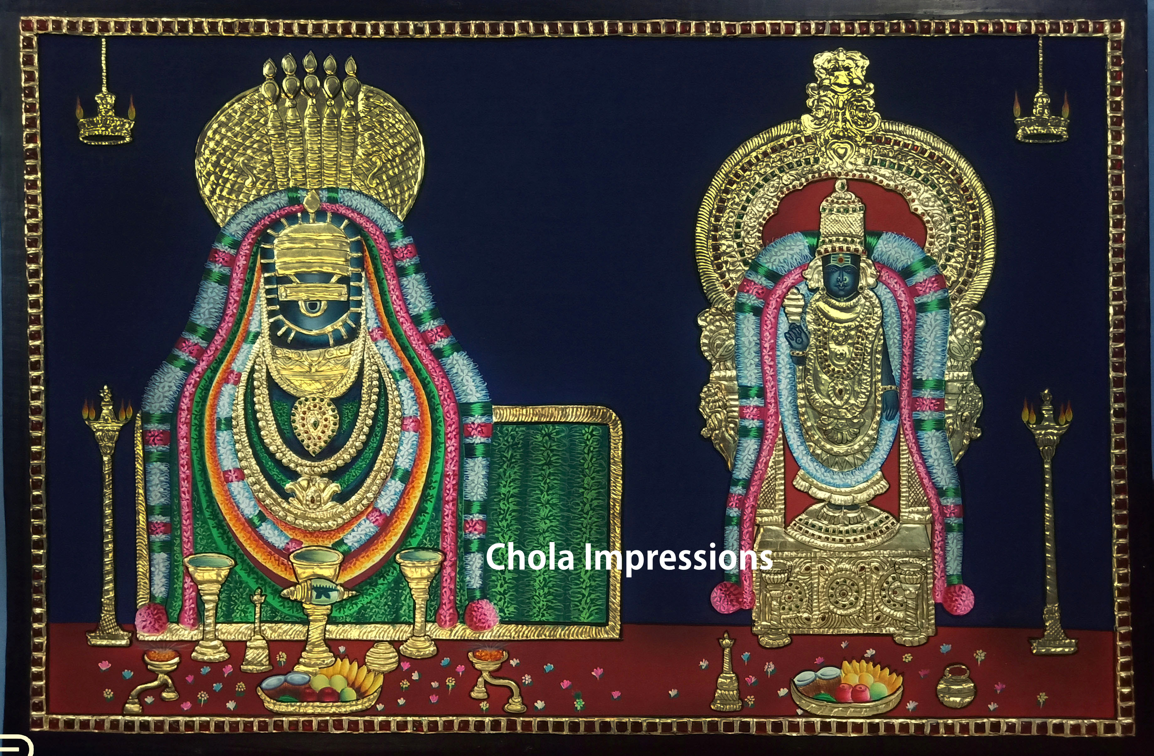 Annamalai Unnamalai Tanjore Painting Annamalai Unnamalai Tanjore Painting