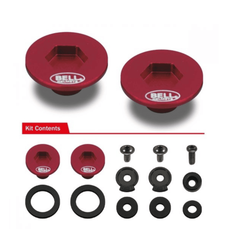 Helmet BELL Kit Screws (SE07 - SE077)-Red