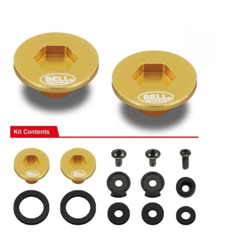 Helmet BELL Kit Screws (SE07 - SE077)-Gold