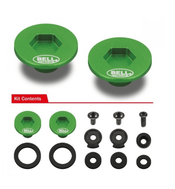 Helmet BELL Kit Screws (SE07 - SE077)-Green