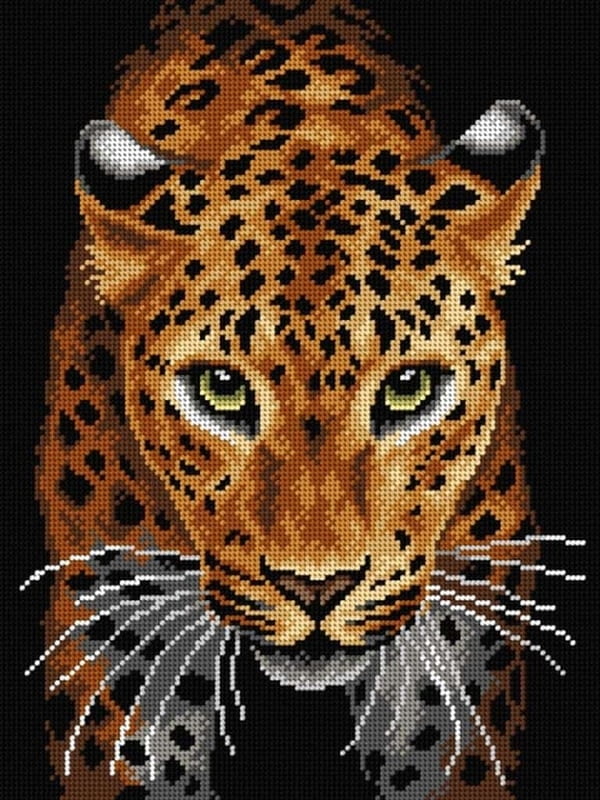 Leopard - Tela Mezzopunto da 30x40 cm