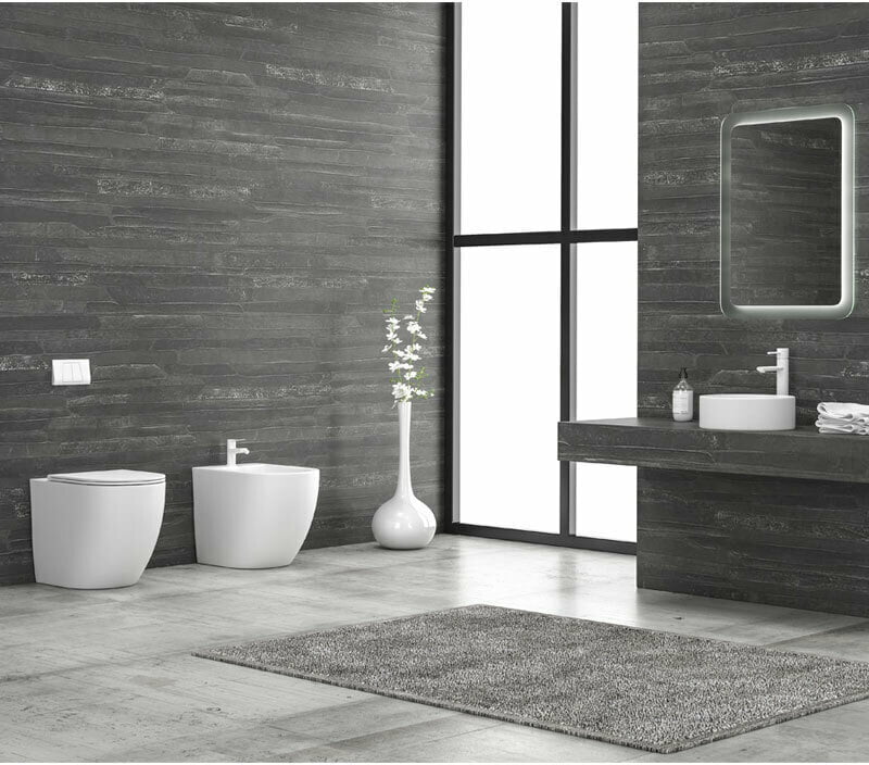Vas wc stativ KARAG, MILOS OPACO LT-2141D-RMW, alb mat, cu capac soft close inclus, rimless