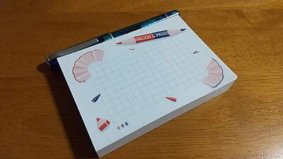 飾り原稿用紙メモ赤青纂 (GKM0016) [4582486341472]