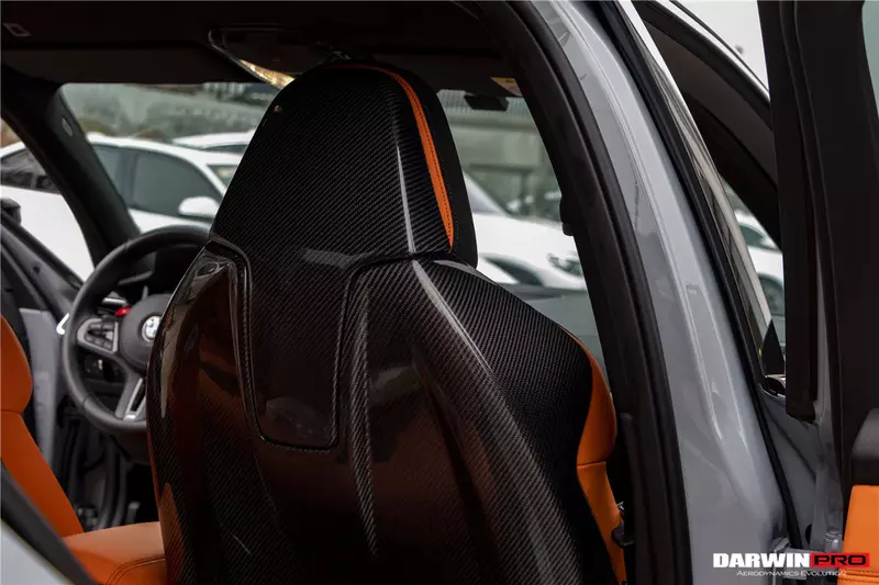 2021–2025 BMW M3 G80 Carbon Fiber Seat-Back Covers – CFRP / Forged / Dry Carbon Options