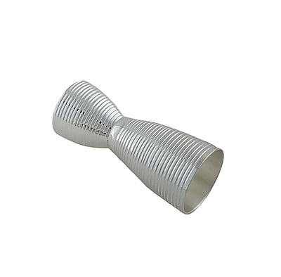 Fully Ribbed Double Measure Silver Plate(COMING NOV20th) Fully Ribbed Double Measure Silver Plate(COMING NOV20th)