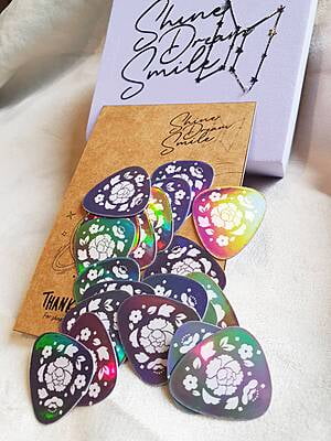 Batch Suga Tour Guitar Pick Design Stickers Batch Suga Tour Guitar Pick Design Stickers