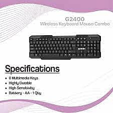 Zebion Wireless Combo Kit G2400 Zebion Wireless Combo Kit G2400