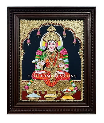 Traditional Kashi Annapoorani Tanjore Painting - Exclusive Collection Traditional Kashi Annapoorani Tanjore Painting - Exclusive Collection