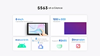 S563 - 8" - Android 12 - PoE