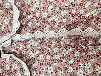 Pink Prairie Dress w/Matching Bonnet-Distressed Pink Prairie Dress w/Matching Bonnet-Distressed