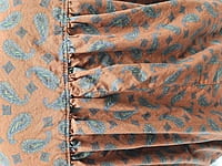 Dark Orange Paisley Print Shirt