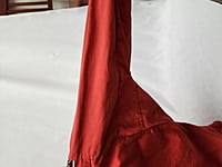 Red Cotton Shirt w/Floral Embroidery