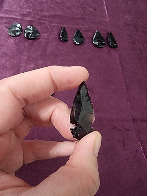 Obsidian Arrowheads