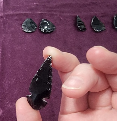Obsidian Arrowheads