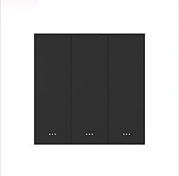 Zigbee 3 Gang Key Switch-EU - Black