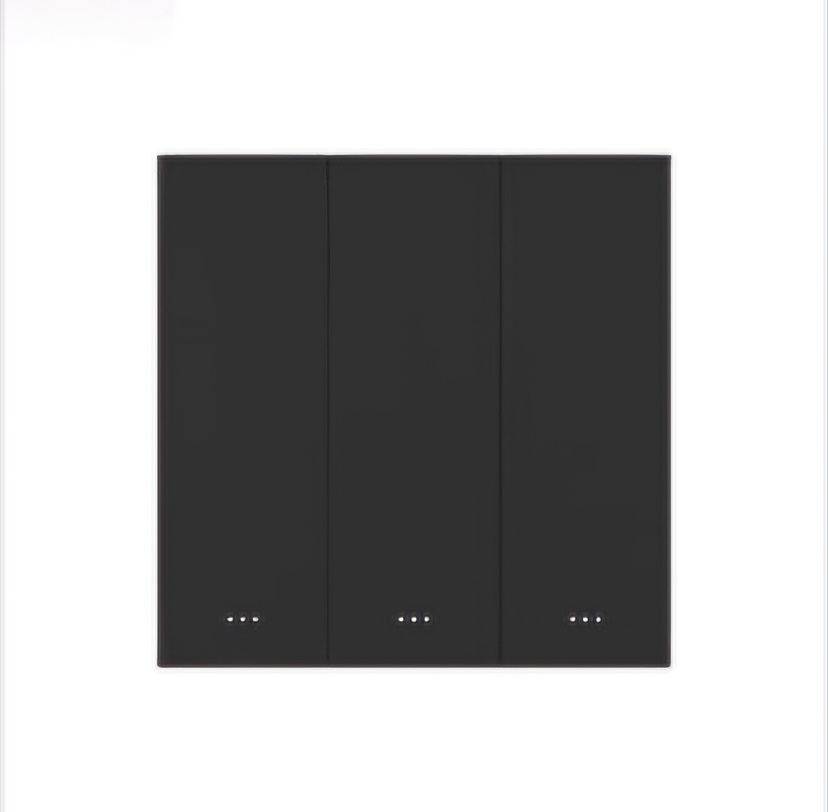 Zigbee 3 Gang Key Switch-EU - Black