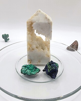 Azurite and Malachite Specimens