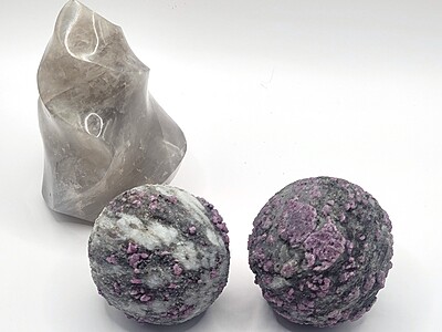 Plum Blossom Tourmaline Spheres