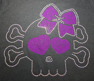 Cheer Skull Fitted Tank Cheer Skull Fitted Tank