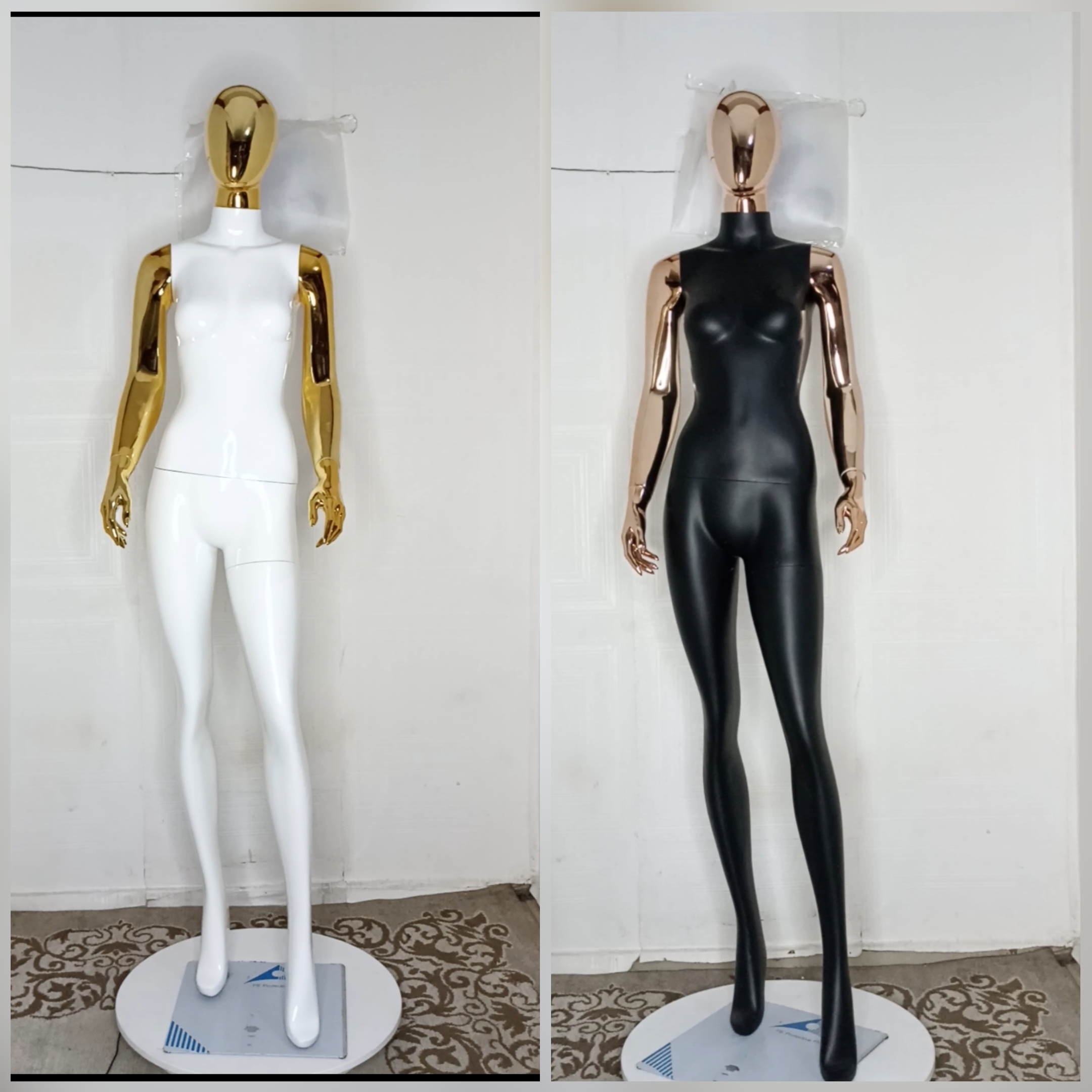 Tall Female Mannequin-2 tones Colour-Full Fibreglass Size 8