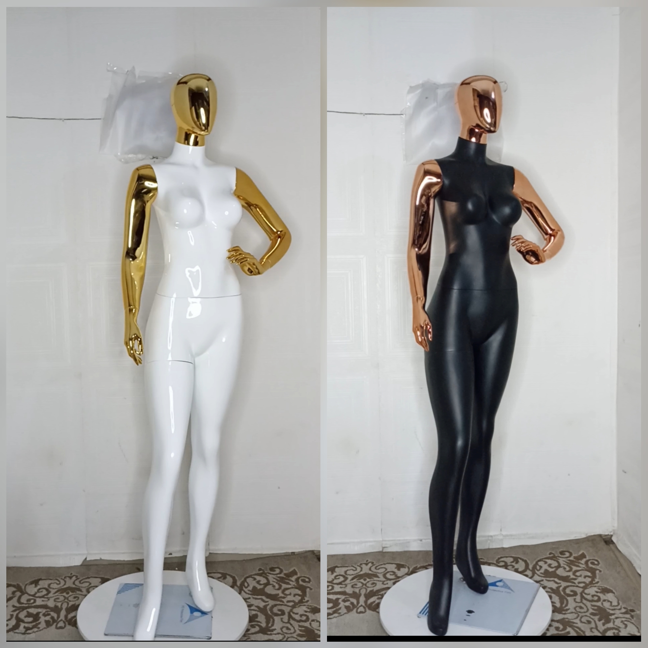 Female Mannequin-2 tones Colour-Full Fibreglass Size 12 with Posture