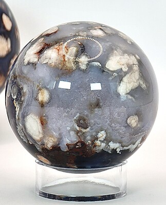 Blue Flower Agate Sphere