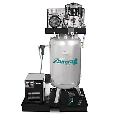 AIRCRAFT AIRPROFI 703/270/10 VKK – Stationary Piston Compressor With Refrigerant Dryer, Fine Filter, Condensate Conditioner For Oil-Water Separation And Automatic Steam Trap