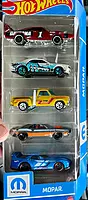 Hot Wheels 1:64 Cars 5 Pack - MOPAR