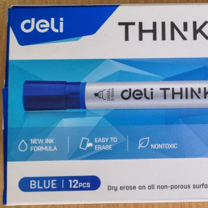 DELI U00230 WHITEBOARD MARKER BLUE CHI