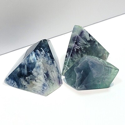 Feather Fluorite Freeforms Feather Fluorite Freeforms