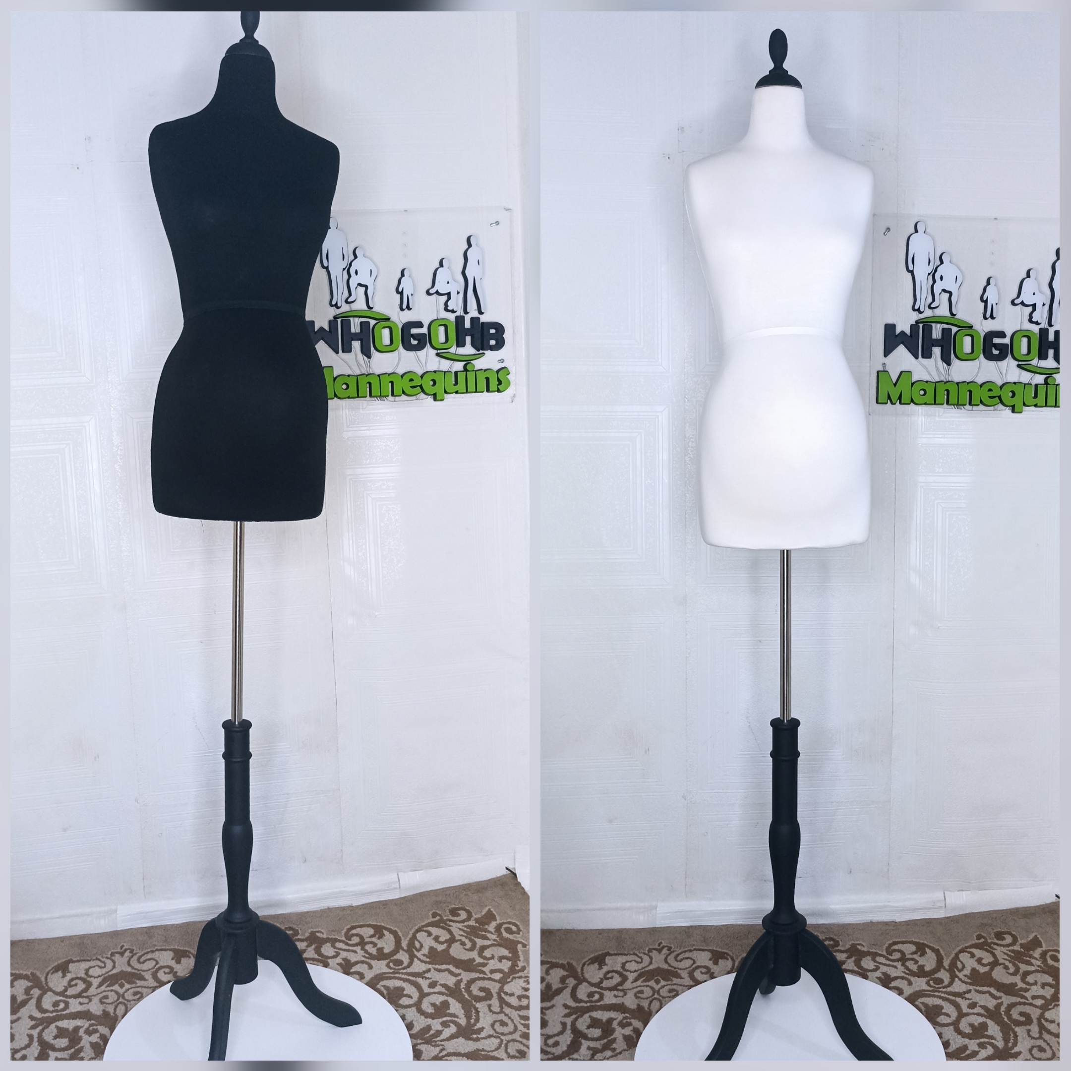 Pregnant Half Body Female Dressform Mannequin
