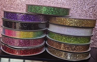 Glitter Ribbon 3/8" x 4yds Glitter Ribbon 3/8" x 4yds