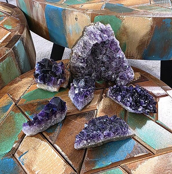Raw Uncut Amethyst Geodes