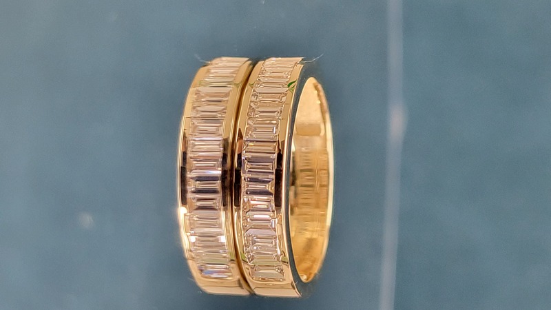 4mm wide Baguette Diamond Eternity Band