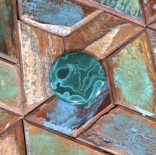 Malachite Round Slab Minis