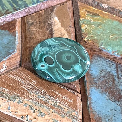 Malachite Round Slab Minis