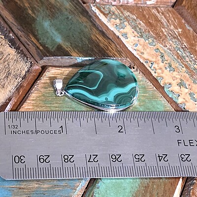 Malachite Tear Drop Pendants