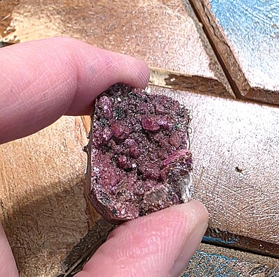 Raw Cobalt-Bearing Calcite Pendant