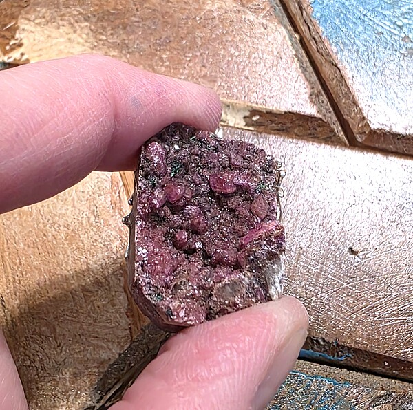 Raw Cobalt-Bearing Calcite Pendant