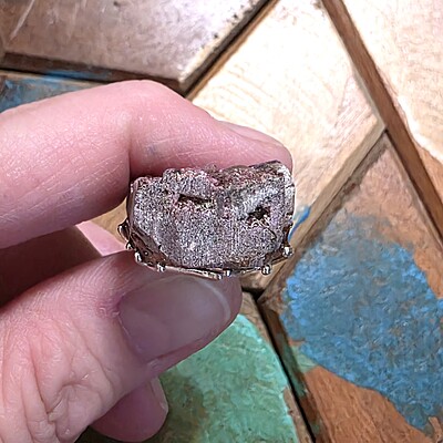 Raw Cobalt-Bearing Calcite Pendant