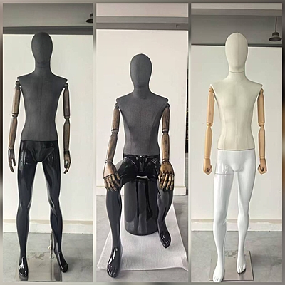 The bourgeoisie Fabric & Wooden Full Fibreglass Male Mannequin