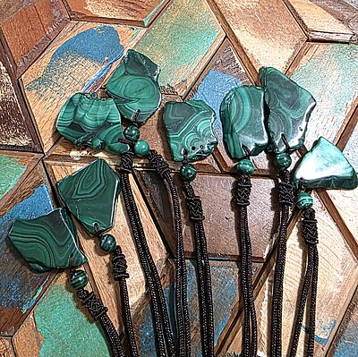 Malachite Slab Necklaces