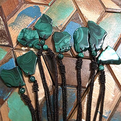Malachite Slab Necklaces