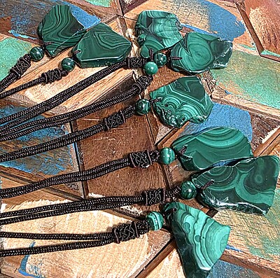 Malachite Slab Necklaces