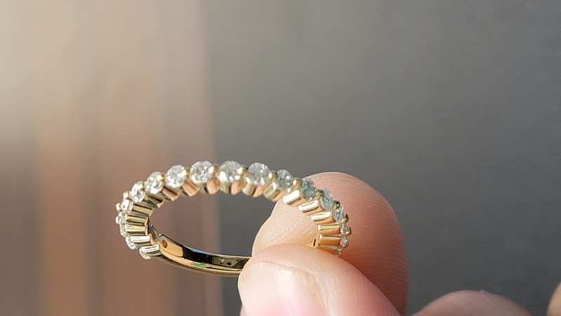 2mm wide eternity diamond wedding band