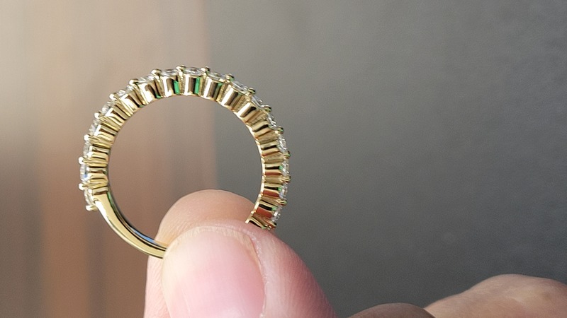 2mm wide eternity diamond wedding band