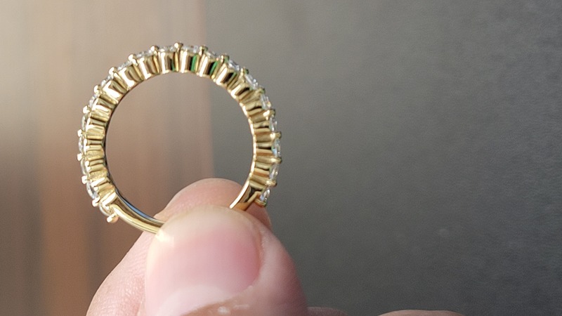 2mm wide eternity diamond wedding band