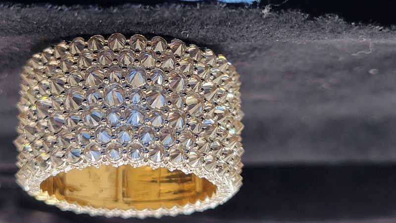 culet up diamond ring