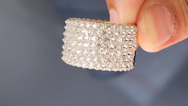 culet up diamond ring